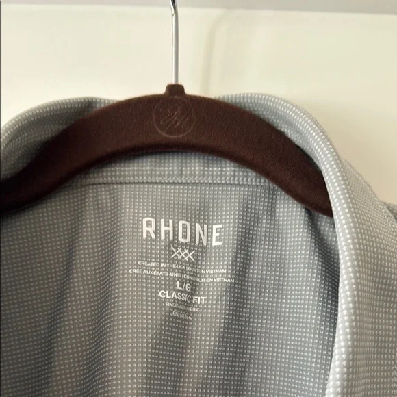 RHONE Classic Gray Button Down Shirt - Picture 2 of 3